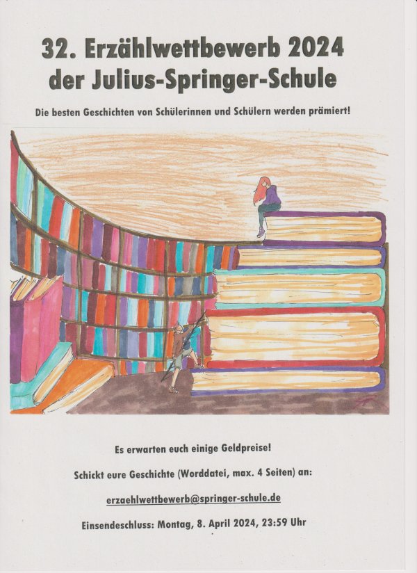 Foto: 32. Erzählwettbewerb der Julius-Springer-Schule