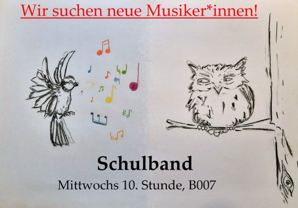 Foto: Die Schulband sucht Musiker*innen